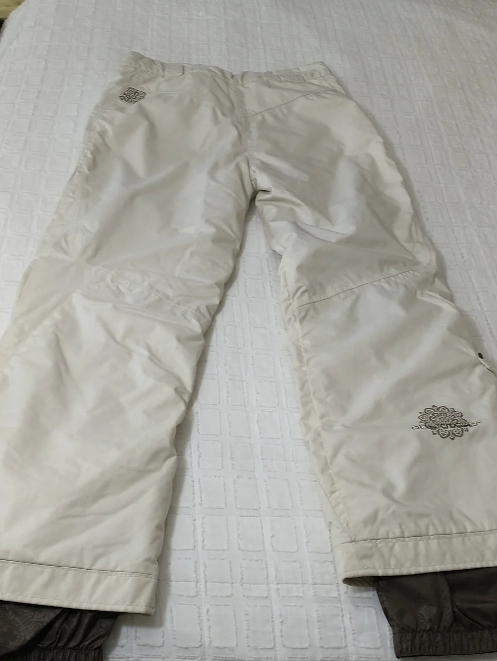 Obermeyer Tyler Snow Pant, Size 18 Youth, Cream, Grow Along Tech., Winter, Ski